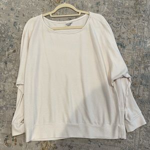 NWOT A New Day Cream Long Sleeve Blouse